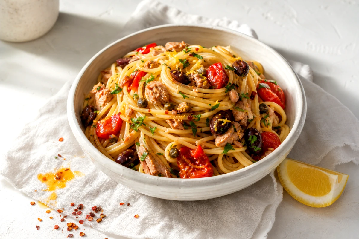 mediterranean-tuna-pasta