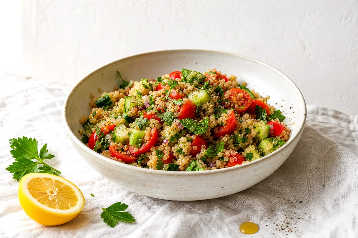 quinoa-power-bowl-tomato-cucumber-salad