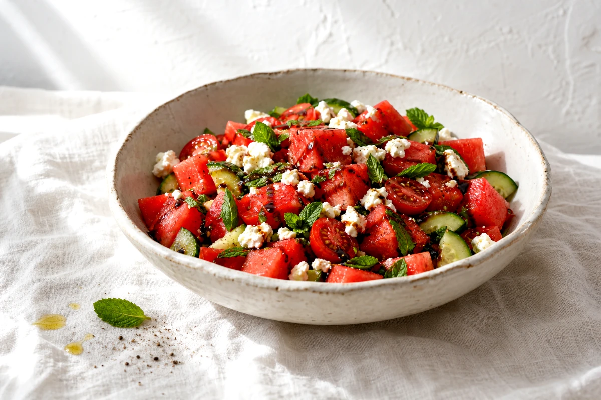 watermelon-summer-salad-feta-mint