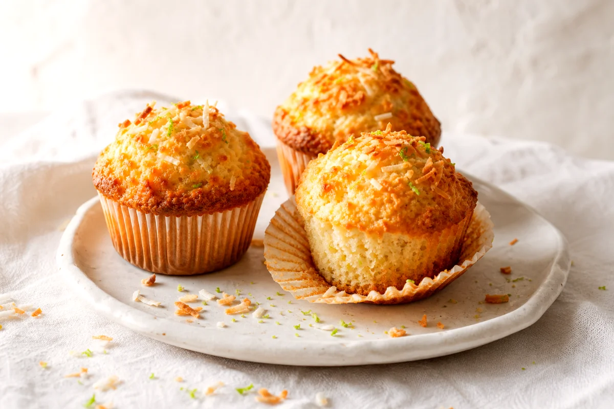 coconut-lime-greek-yogurt-muffins