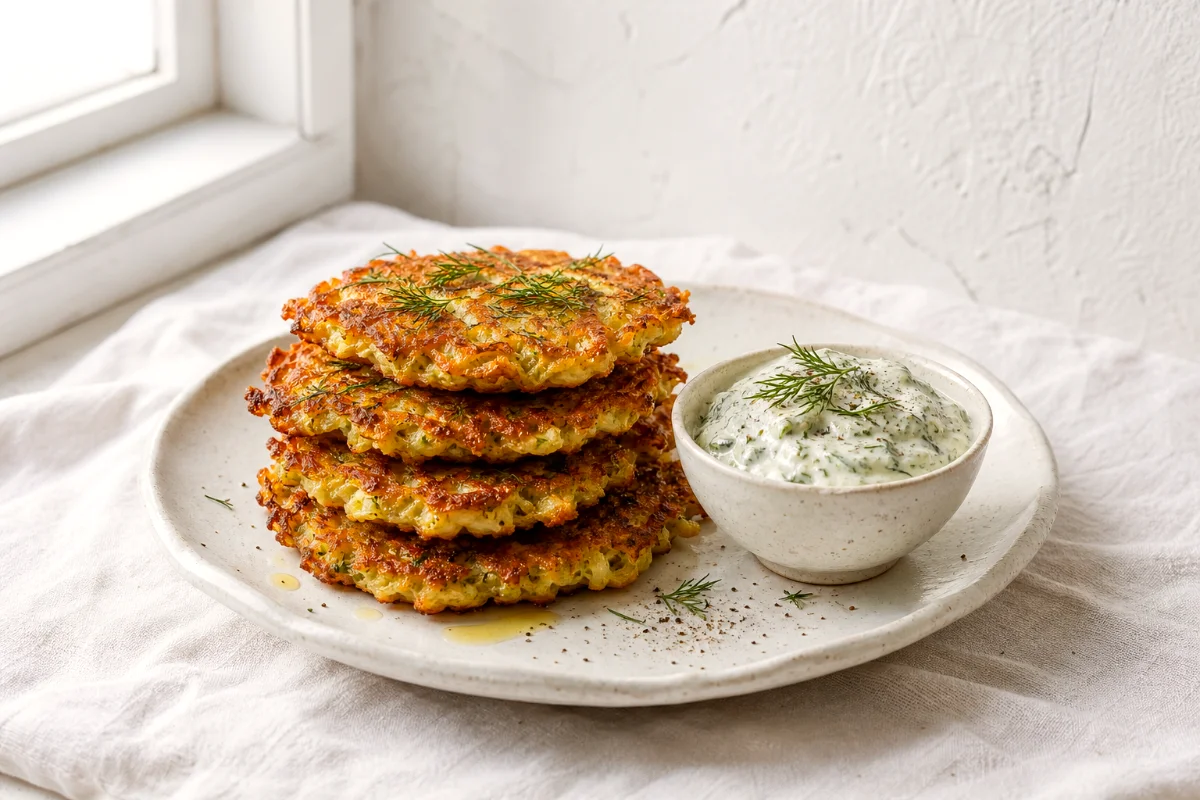 crispy-cabbage-fritters-yogurt-dill-dip