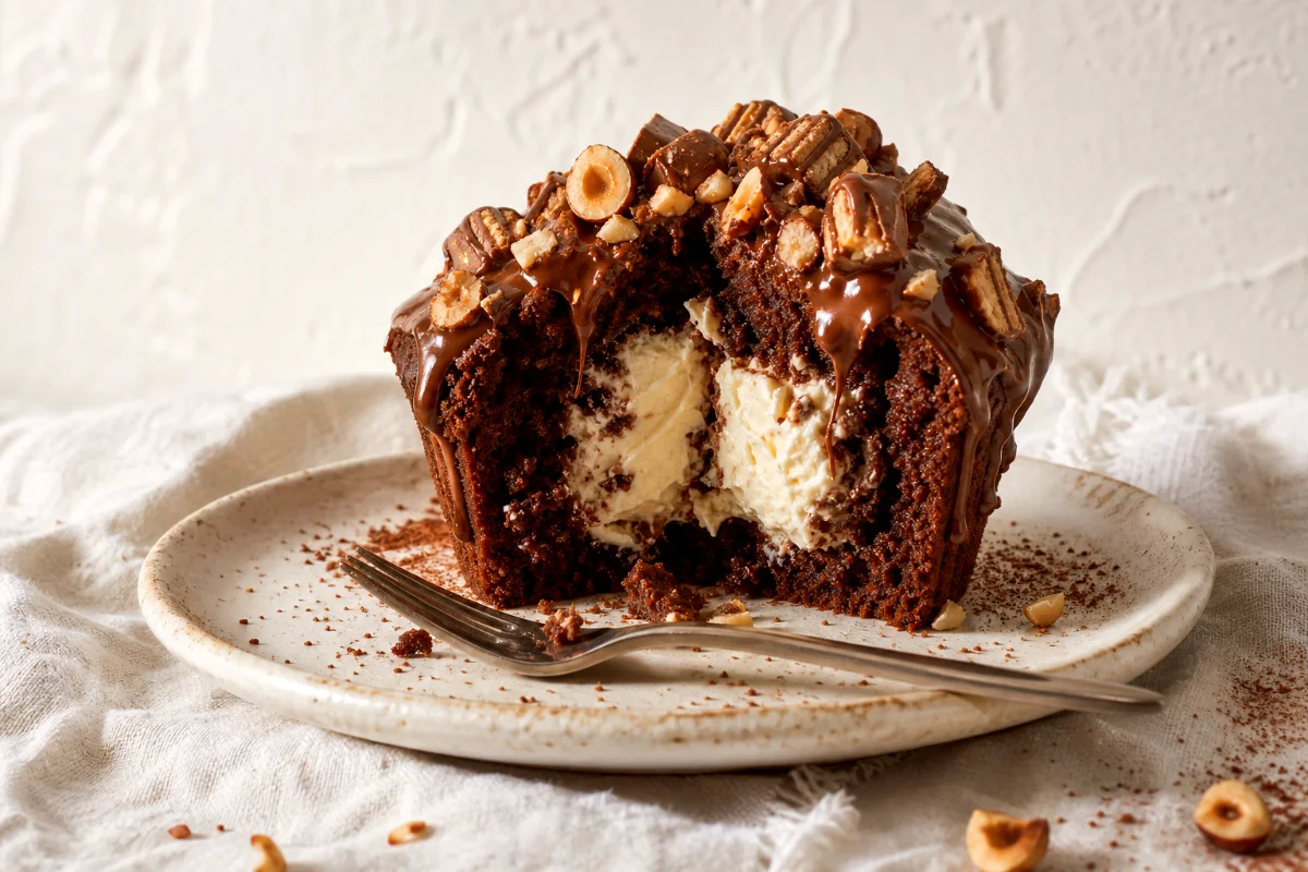 kinder-bueno-muffins-mascarpone-center-closeup