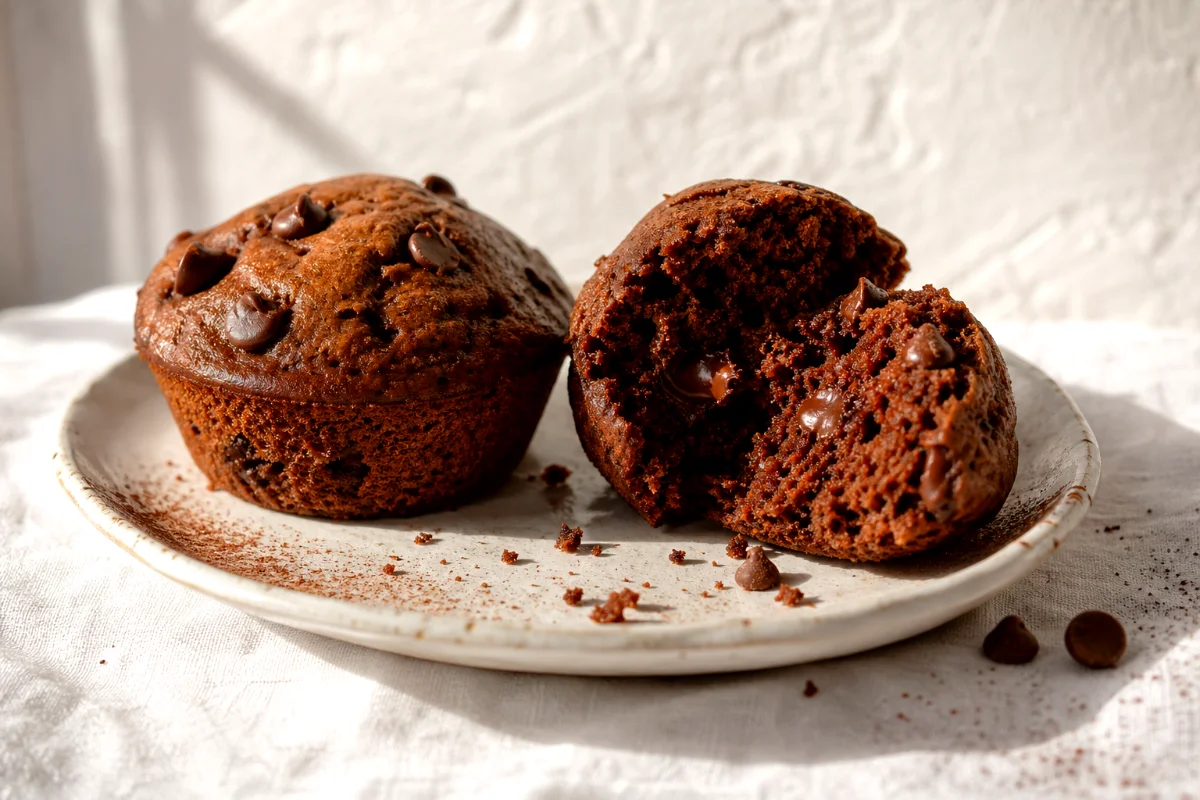 mocha-chocolate-chip-greek-yogurt-muffins