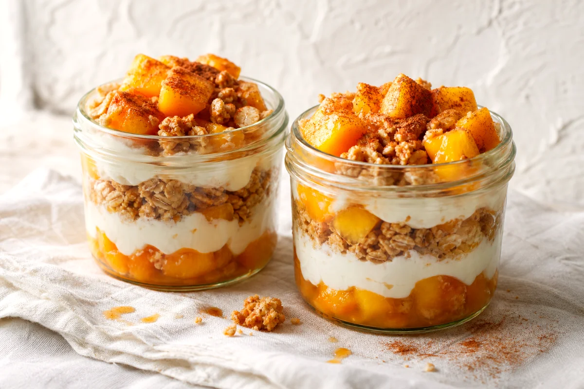 no-bake-peach-cobbler-cups