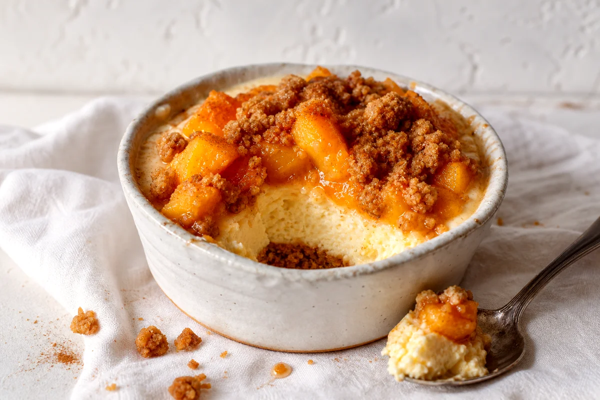 peach-cobbler-cheesecake-for-two
