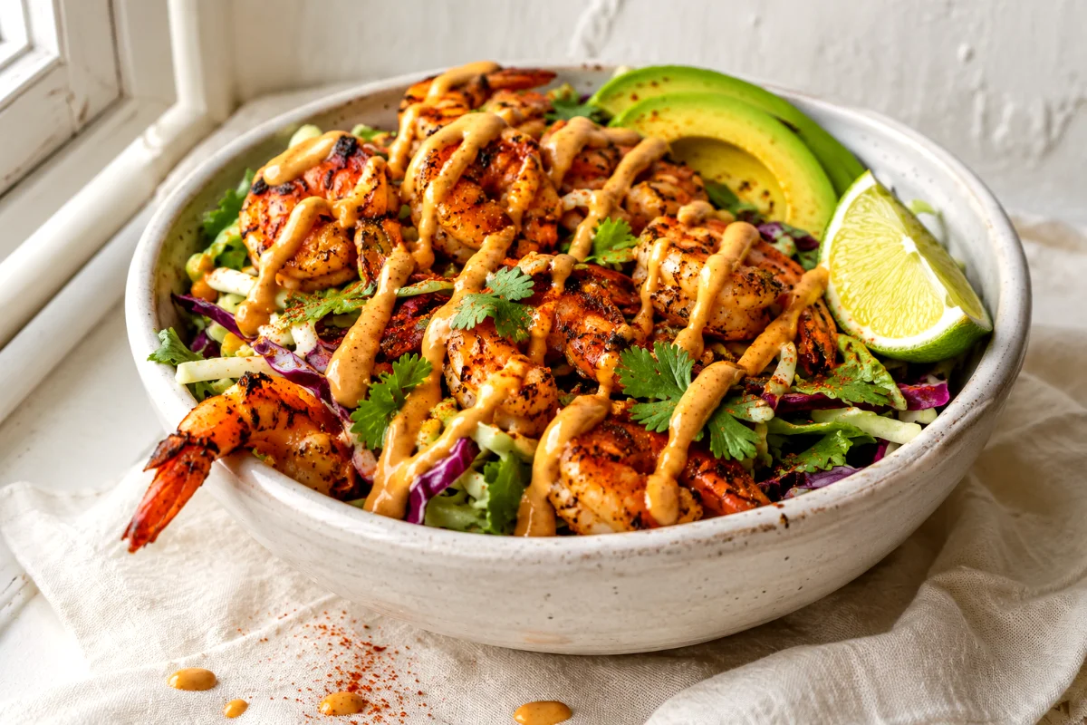 shrimp-taco-salad-chipotle-mayo