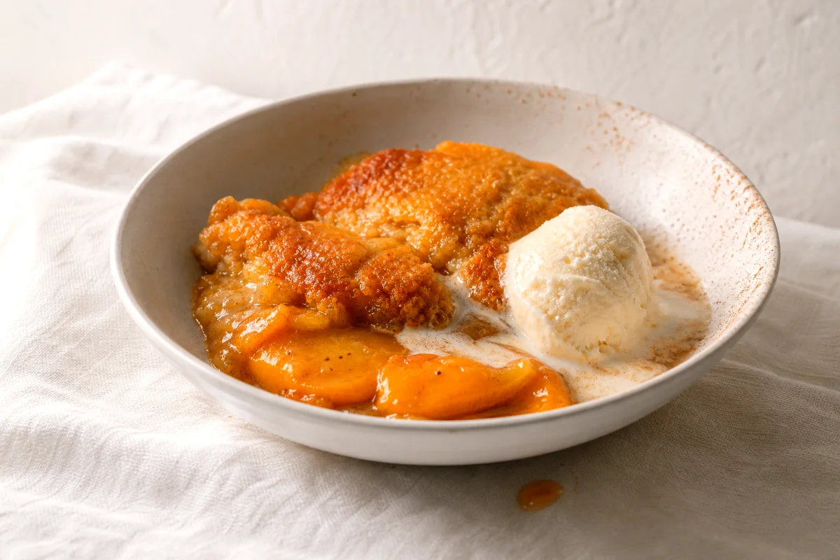 slow-cooker-peach-cobbler