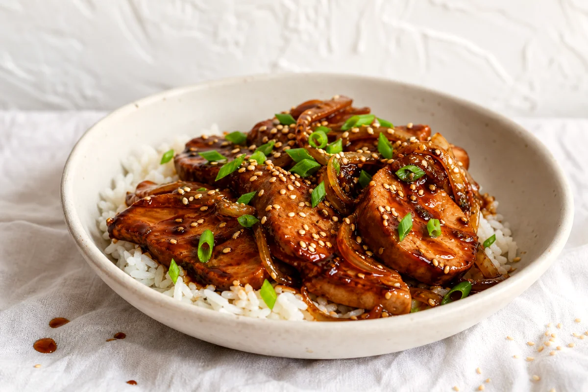 sticky-asian-pork-tenderloin-rice-bowl