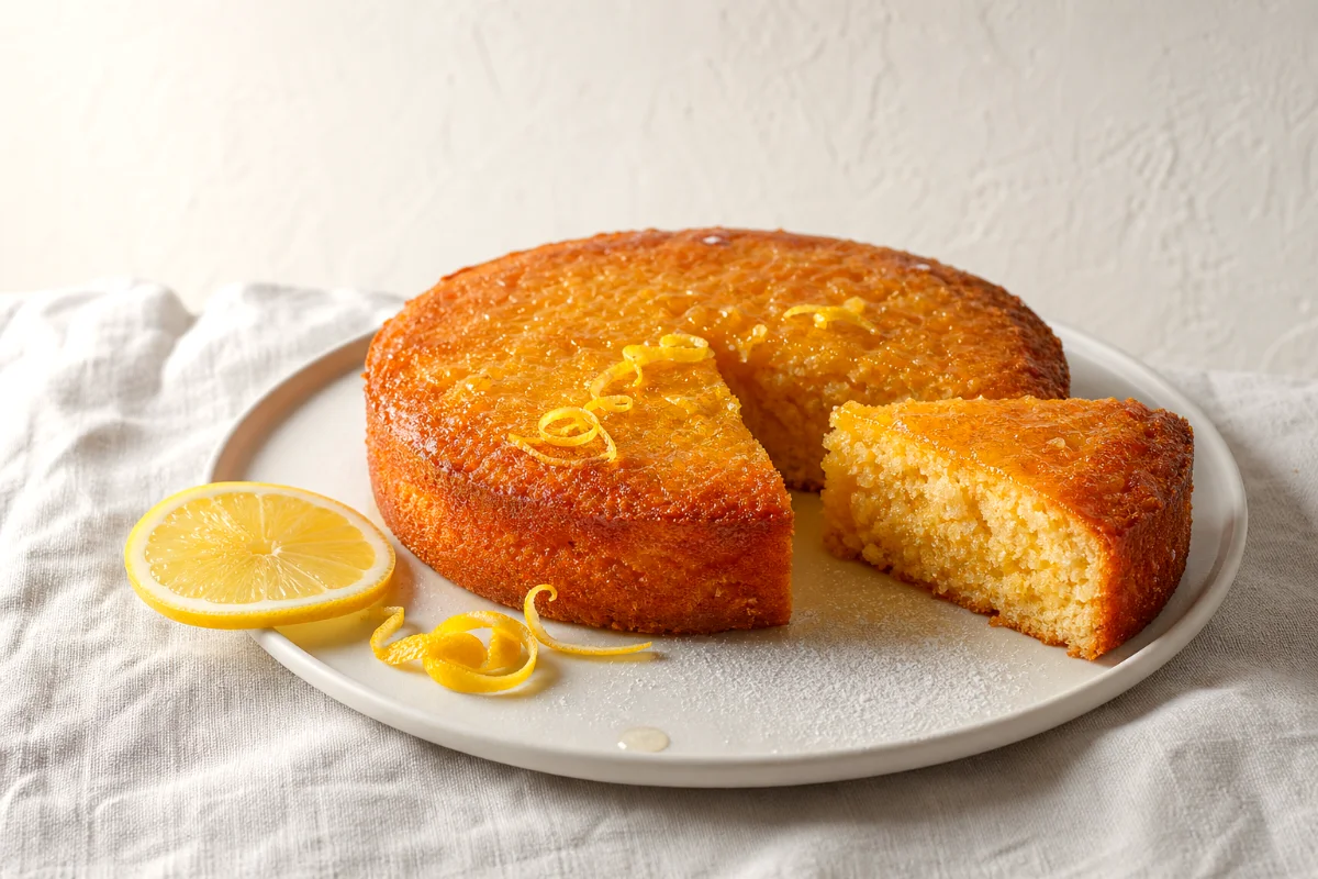 sticky-gluten-free-lemon-cake