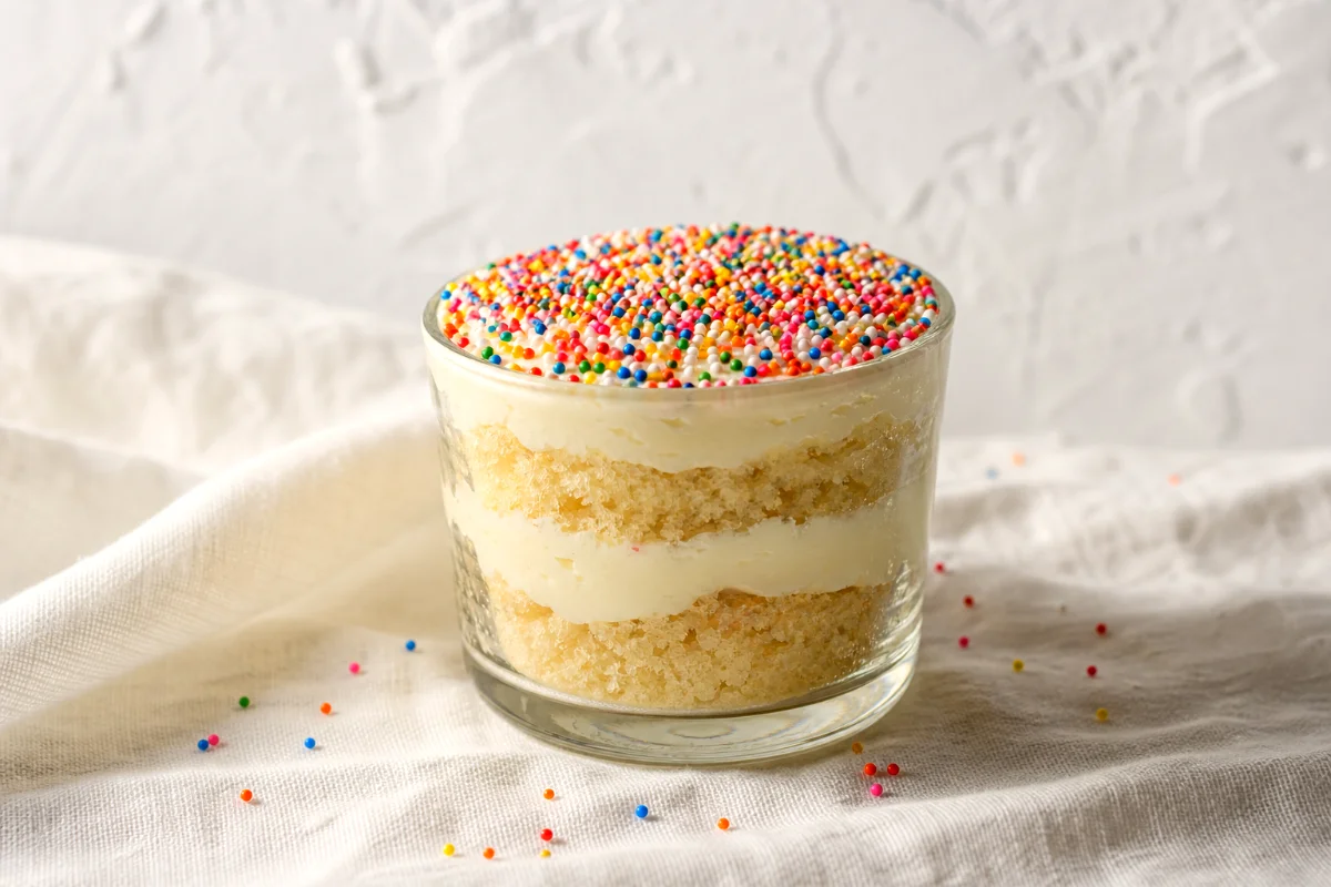 viral-dot-cake-cup-rainbow-sprinkle-top