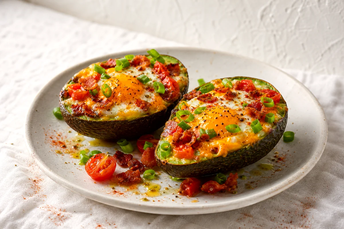 baked-avocado-eggs-bacon-tomatoes-featured