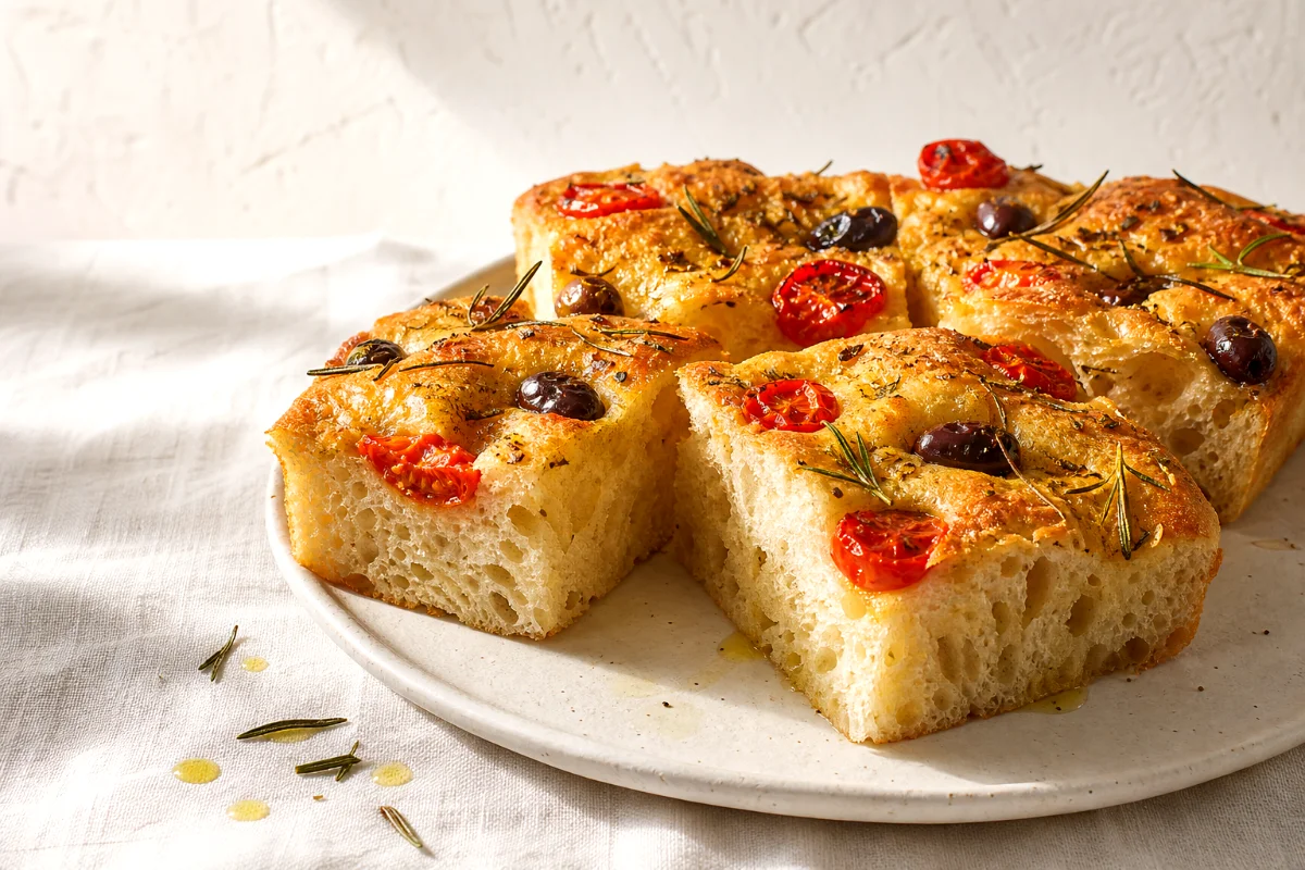 easy-focaccia-olives-tomatoes-rosemary-featured