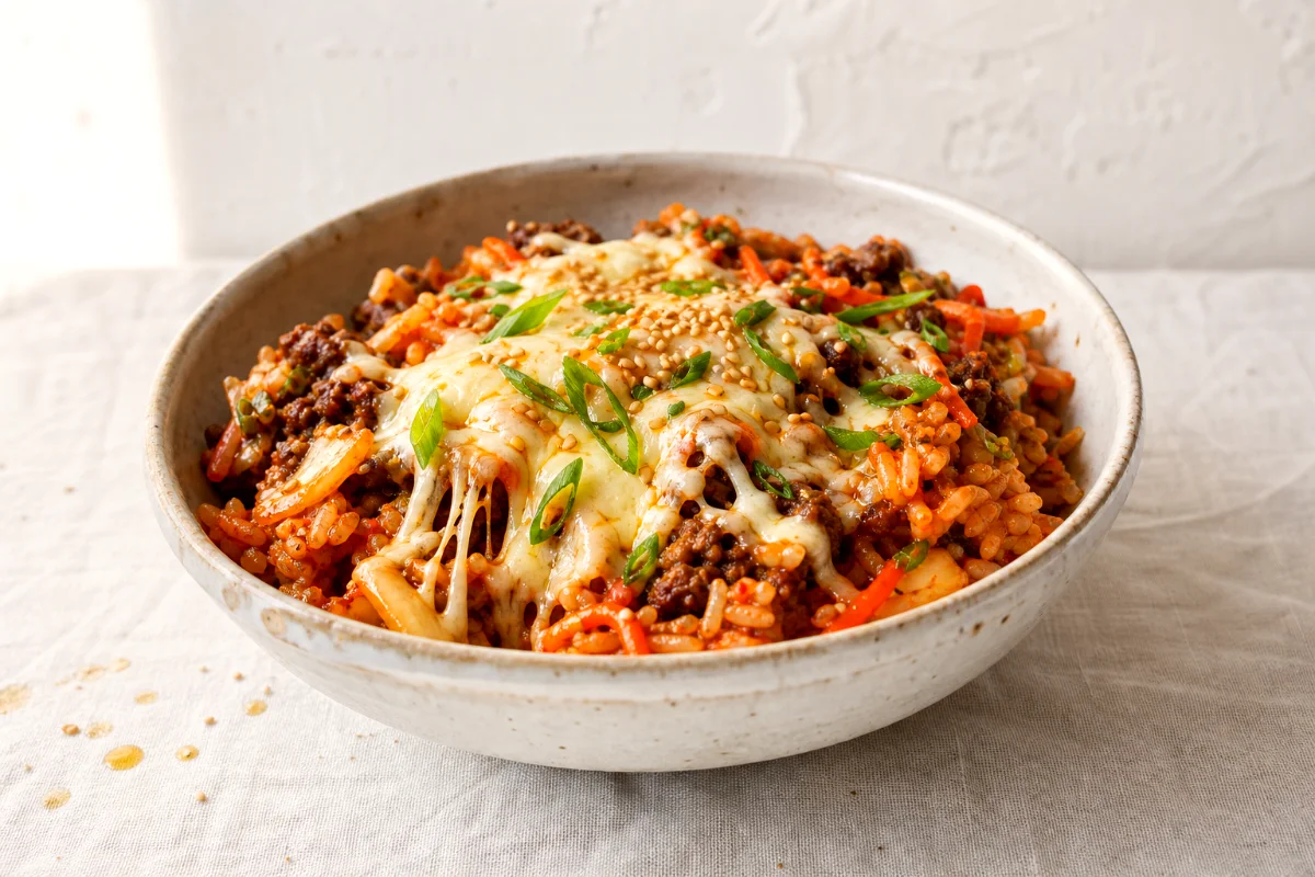 korean-beef-kimchi-rice-bake-featured