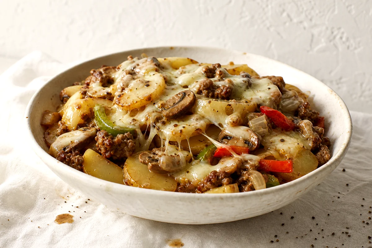 philly-cheesesteak-potato-casserole-featured