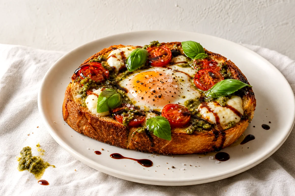 caprese-egg-in-a-hole-toast-featured