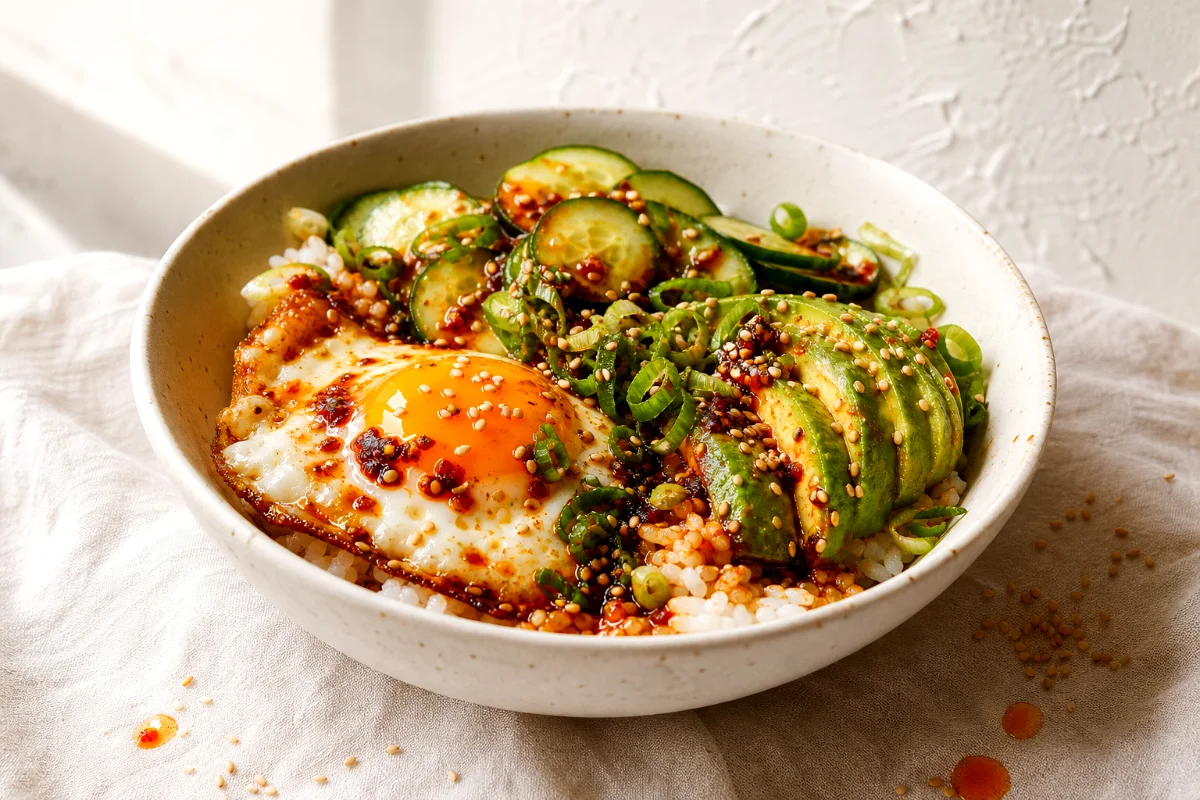 chili-crisp-egg-avocado-rice-bowl-featured