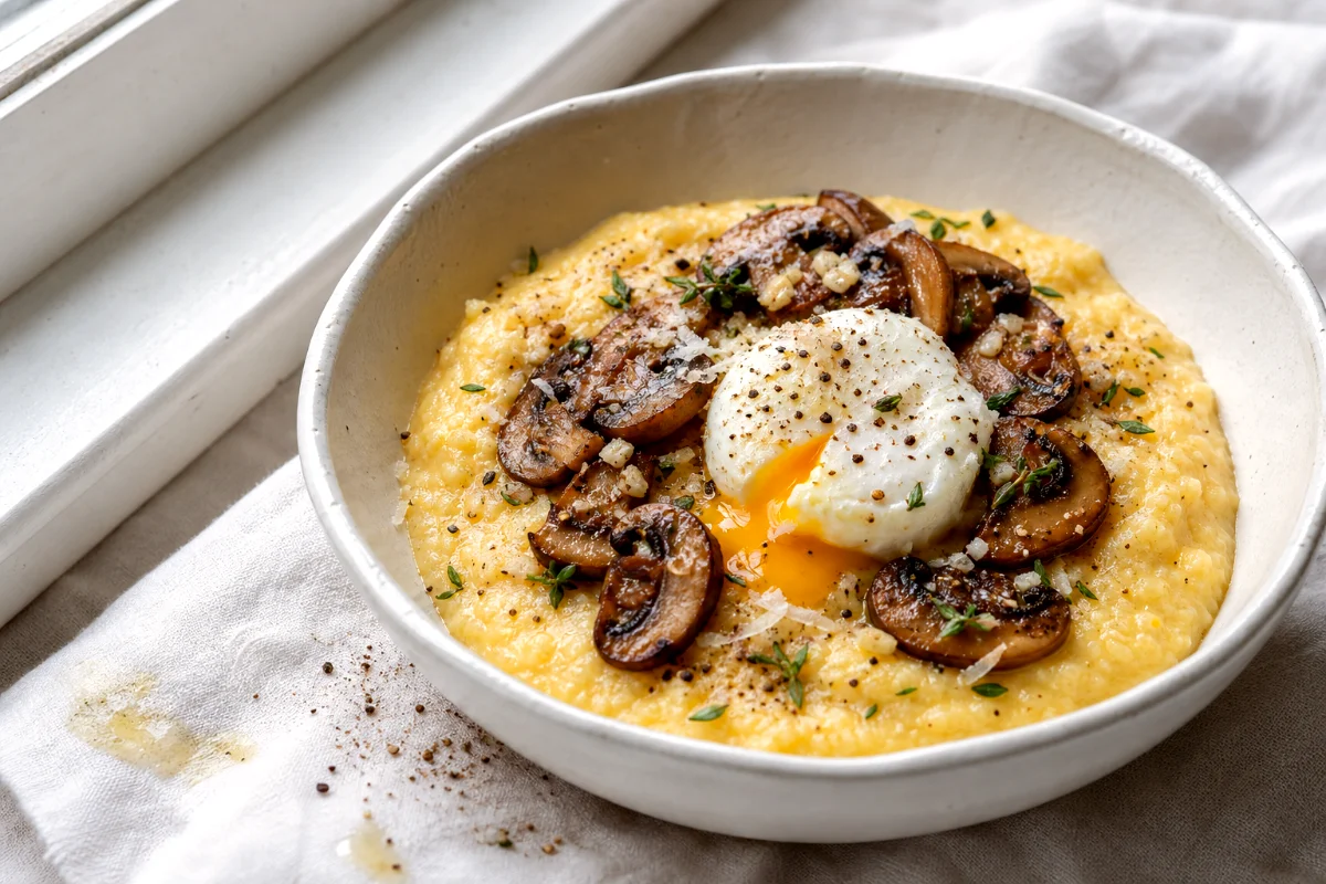 creamy-polenta-mushrooms-poached-egg-featured