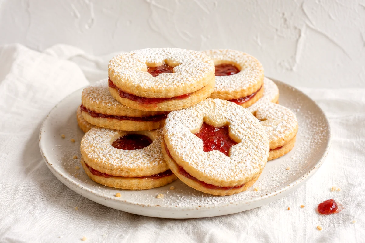 linzer-cookies-strawberry-jam-featured